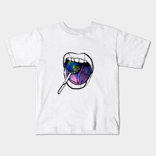 Single Line - Black Hole Kids T-Shirt